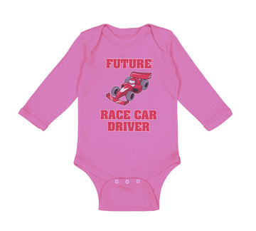 Long Sleeve Bodysuit Baby Future Race Car Driver Racing Style A Cotton