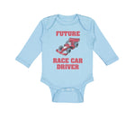 Long Sleeve Bodysuit Baby Future Race Car Driver Racing Style A Cotton - Cute Rascals