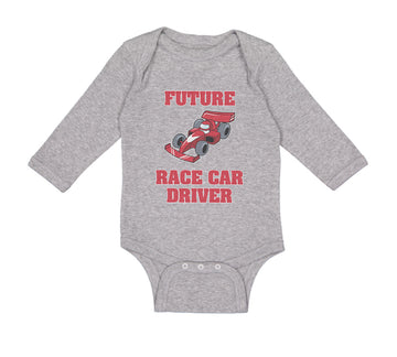 Long Sleeve Bodysuit Baby Future Race Car Driver Racing Style A Cotton
