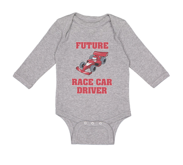 Long Sleeve Bodysuit Baby Future Race Car Driver Racing Style A Cotton - Cute Rascals