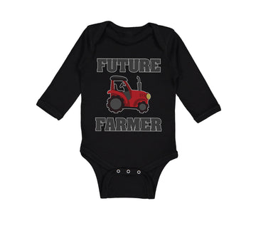 Long Sleeve Bodysuit Baby Future Farmer Farming Style B Boy & Girl Clothes