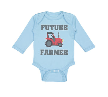 Long Sleeve Bodysuit Baby Future Farmer Farming Style B Boy & Girl Clothes