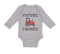 Long Sleeve Bodysuit Baby Future Farmer Farming Style B Boy & Girl Clothes