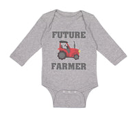 Long Sleeve Bodysuit Baby Future Farmer Farming Style B Boy & Girl Clothes - Cute Rascals