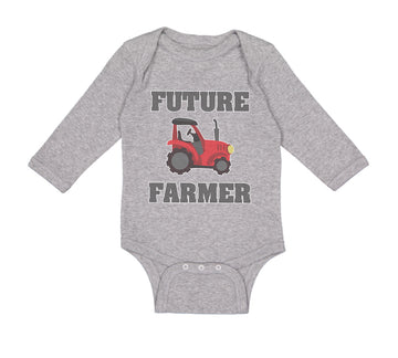Long Sleeve Bodysuit Baby Future Farmer Farming Style B Boy & Girl Clothes