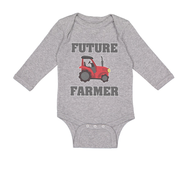 Long Sleeve Bodysuit Baby Future Farmer Farming Style B Boy & Girl Clothes - Cute Rascals