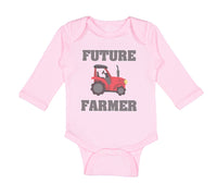 Long Sleeve Bodysuit Baby Future Farmer Farming Style B Boy & Girl Clothes - Cute Rascals