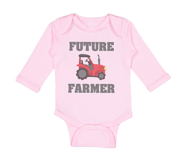 Long Sleeve Bodysuit Baby Future Farmer Farming Style B Boy & Girl Clothes