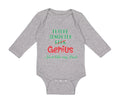 Long Sleeve Bodysuit Baby Future Computer Geek Genius... Just like My Dad Cotton