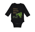 Long Sleeve Bodysuit Baby Future Dirt Bike Rider Just like My Daddy Riding