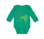 Long Sleeve Bodysuit Baby Future Dirt Bike Rider Just like My Daddy Riding - Cute Rascals