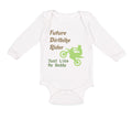 Long Sleeve Bodysuit Baby Future Dirt Bike Rider Just like My Daddy Riding