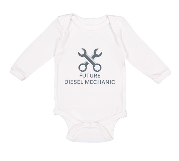 Long Sleeve Bodysuit Baby Future Diesel Mechanic Boy & Girl Clothes Cotton - Cute Rascals