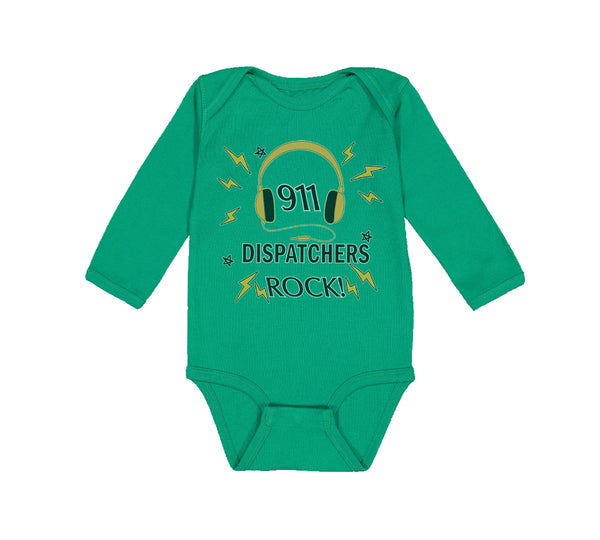 Long Sleeve Bodysuit Baby 911 Dispatchers Rock! Boy & Girl Clothes Cotton - Cute Rascals