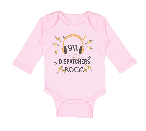 Long Sleeve Bodysuit Baby 911 Dispatchers Rock! Boy & Girl Clothes Cotton - Cute Rascals