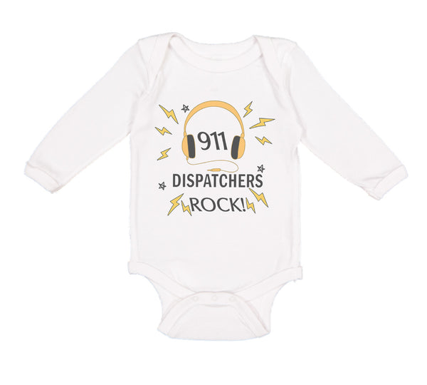 Long Sleeve Bodysuit Baby 911 Dispatchers Rock! Boy & Girl Clothes Cotton - Cute Rascals