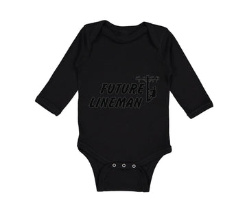 Long Sleeve Bodysuit Baby Future Lineman Style B Boy & Girl Clothes Cotton