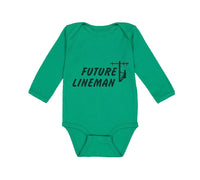 Long Sleeve Bodysuit Baby Future Lineman Style B Boy & Girl Clothes Cotton - Cute Rascals