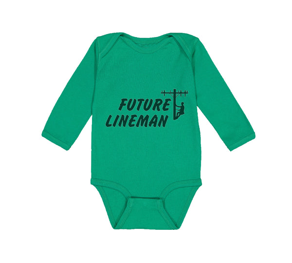 Long Sleeve Bodysuit Baby Future Lineman Style B Boy & Girl Clothes Cotton - Cute Rascals