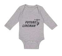 Long Sleeve Bodysuit Baby Future Lineman Style B Boy & Girl Clothes Cotton - Cute Rascals