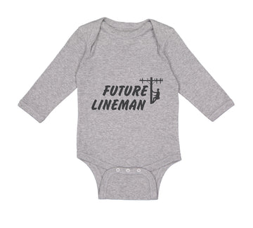 Long Sleeve Bodysuit Baby Future Lineman Style B Boy & Girl Clothes Cotton