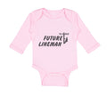 Long Sleeve Bodysuit Baby Future Lineman Style B Boy & Girl Clothes Cotton