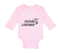 Long Sleeve Bodysuit Baby Future Lineman Style B Boy & Girl Clothes Cotton - Cute Rascals