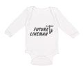 Long Sleeve Bodysuit Baby Future Lineman Style B Boy & Girl Clothes Cotton