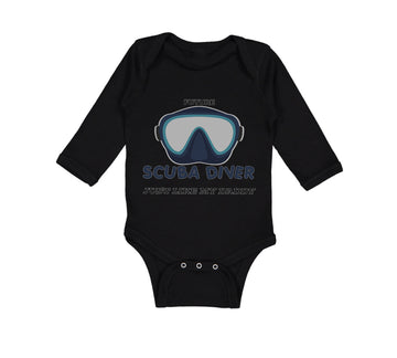 Long Sleeve Bodysuit Baby Future Scuba Diver Just like My Daddy Cotton