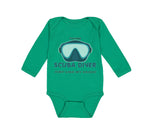 Long Sleeve Bodysuit Baby Future Scuba Diver Just like My Daddy Cotton - Cute Rascals