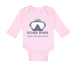 Long Sleeve Bodysuit Baby Future Scuba Diver Just like My Daddy Cotton - Cute Rascals