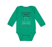 Long Sleeve Bodysuit Baby Real Estate Agent I'Ve Got Perfect Crib Cotton