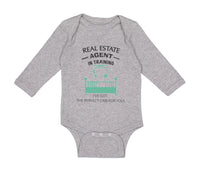 Long Sleeve Bodysuit Baby Real Estate Agent I'Ve Got Perfect Crib Cotton