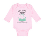 Long Sleeve Bodysuit Baby Real Estate Agent I'Ve Got Perfect Crib Cotton