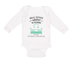 Long Sleeve Bodysuit Baby Real Estate Agent I'Ve Got Perfect Crib Cotton