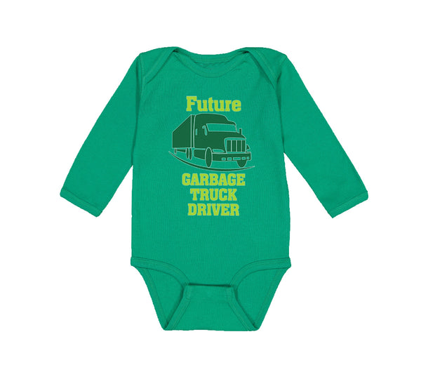 Long Sleeve Bodysuit Baby Future Garbage Truck Driver Boy & Girl Clothes Cotton - Cute Rascals