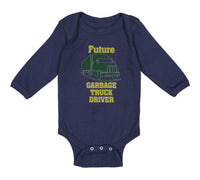 Long Sleeve Bodysuit Baby Future Garbage Truck Driver Boy & Girl Clothes Cotton - Cute Rascals