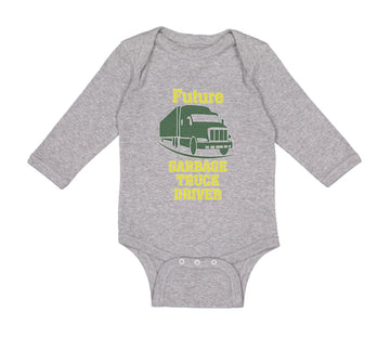 Long Sleeve Bodysuit Baby Future Garbage Truck Driver Boy & Girl Clothes Cotton