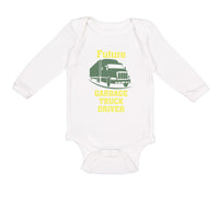 Long Sleeve Bodysuit Baby Future Garbage Truck Driver Boy & Girl Clothes Cotton - Cute Rascals