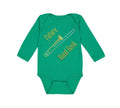 Long Sleeve Bodysuit Baby Future Band Geek Trombone Boy & Girl Clothes Cotton