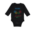 Long Sleeve Bodysuit Baby Future Mathlete Math Geek Funny Boy & Girl Clothes