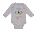 Long Sleeve Bodysuit Baby Future Mathlete Math Geek Funny Boy & Girl Clothes