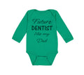 Long Sleeve Bodysuit Baby Future Dentist like My Dad Boy & Girl Clothes Cotton
