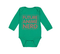 Long Sleeve Bodysuit Baby Future Anime Nerd Funny Humor Boy & Girl Clothes - Cute Rascals