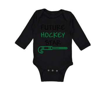Long Sleeve Bodysuit Baby Future Hockey Star Style B Boy & Girl Clothes Cotton