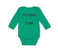 Long Sleeve Bodysuit Baby Future Hockey Star Style B Boy & Girl Clothes Cotton