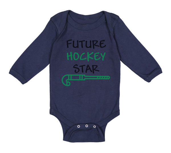 Long Sleeve Bodysuit Baby Future Hockey Star Style B Boy & Girl Clothes Cotton - Cute Rascals