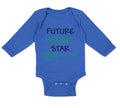 Long Sleeve Bodysuit Baby Future Hockey Star Style B Boy & Girl Clothes Cotton