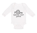 Long Sleeve Bodysuit Baby Future Supreme Court Justice #2 Boy & Girl Clothes
