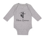 Long Sleeve Bodysuit Baby Future Lineman Style C Boy & Girl Clothes Cotton - Cute Rascals